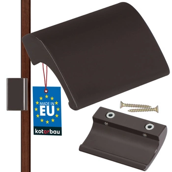 Balkónový úchyt fajčiara na dvere okno - Farba tmavohnedá