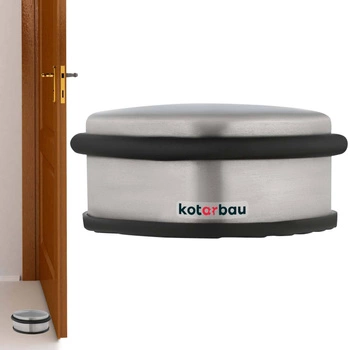 Voľne stojaci dverový nárazník čierna 4 cm