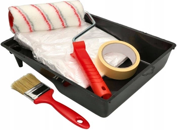 Maliarska súprava štetec fólia valček zásobník páska - 5 prvkov