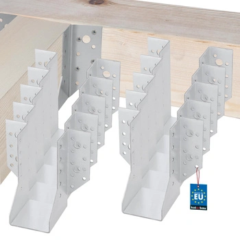 Vešiak na drevené trámy tesárske krokvové 60x130 mm sada 10 ks.