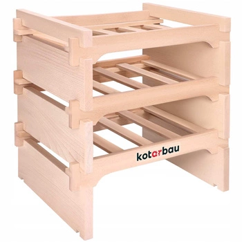 Drevený stojan na víno 12 fliaš