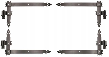 Pásový rohový záves 600 garážový pre okenice - Farba čierna