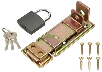 Garážová skrutka 130 mm s visiacim zámkom