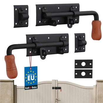 Garážová závora dvere brány oceľ pravá a ľavá 280 mm sada 2 ks.