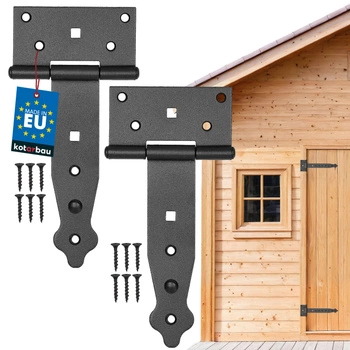 Záves altánku konštrukcia čierny 150 mm sada 2 ks.