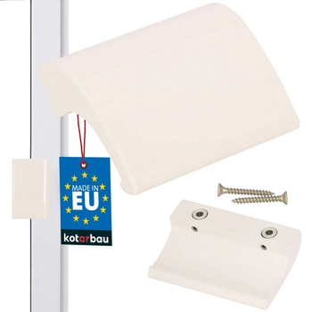 Balkónový úchyt fajčiara na dvere okno - Farba krémová