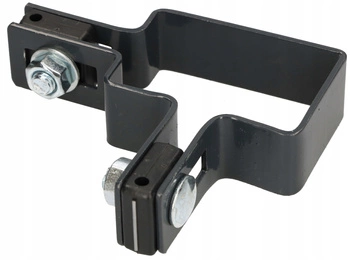 Upevnenie stĺpika plotu 60x40 mm rohové - Farba grafitová