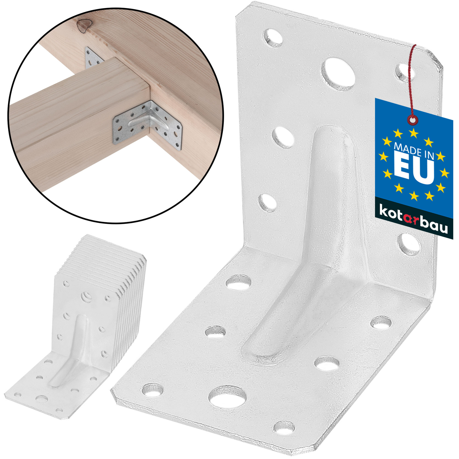 Uholník s prelisom 75x75x55 - 12 ks.