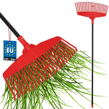 Hrable na lístie, trávu a seno 48,5 cm s hliníkovou násadou 1,5 m