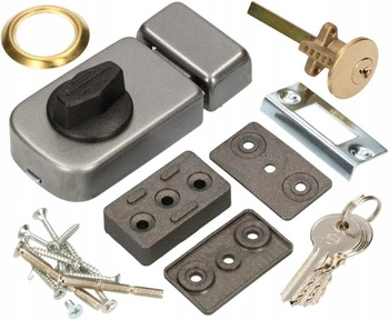 Povrchová montáž zámku dverí 60 mm strieborná