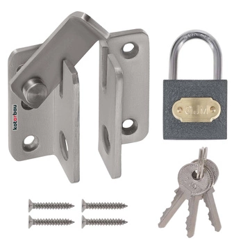 Oceľová skrutka s hlavou inox 60x50 s visiacim zámkom