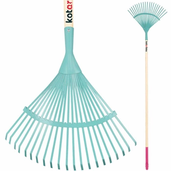 Vejárové hrable z kovovej pásky s násadou 187 cm