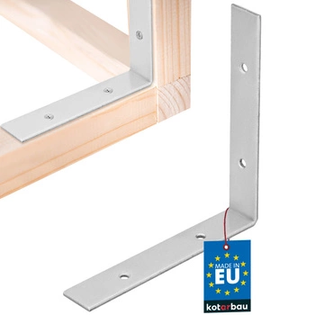 Tesársky uholník nerezový pozinkovaný 150x150x25 mm