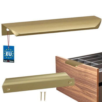 Úchyt nábytkový hliníkový zlatý mat 128/148 mm