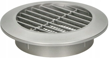 Ochranná mriežka ventilačná okrúhla fi 70 mm so sieťkou - Farba saténová strieborná