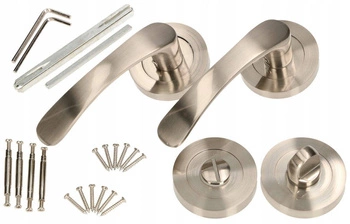 Sada dverových kľučiek 110 mm patina znak