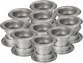 Manžeta pre dvere ventilačná trubica - 10 ks - Farba strieborná šedá