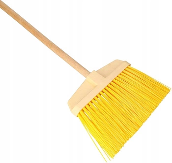Ulicový zameták, metla, smeták s násadou - Farba žltá