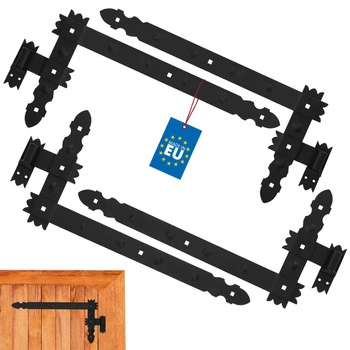 Pántový uhlový záves 600 garážový rohový pre okenice - Farba čierna