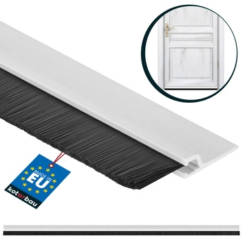 Tesniaca lišta na dvere s tesnením biela 1 m