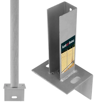 Uhlová základňa plotového stĺpika 60x40 mm