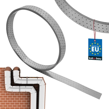 Montážna oceľová pozinkovaná perforovaná páska 60 x 2 mm 10 m