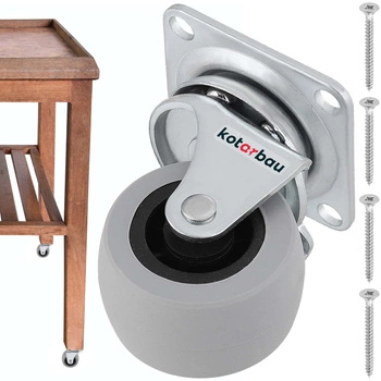 Otočné koliesko nábytkové gumové ložiskové otočné pre skrinky 40 mm