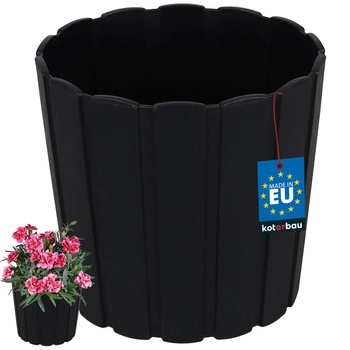 Kvetináč plastový antracit 4x13 cm