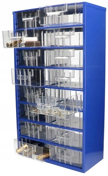 16-zásuvková skriňa na organizovanie pracovného stola