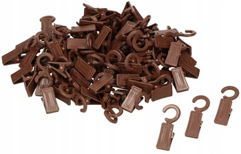 Plastové žabky na drevený garniž sada 100 ks.