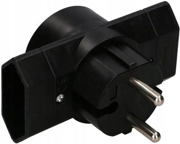 Trojpriestorový rozdvojovač zásuviek b/u - Farba čierna