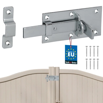 Závor jednoduchý univerzálny na dvere bránku oceľový 100 mm