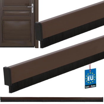 Tesniaca lišta pod dvere hnedá 27 mm 1 m sada 2 ks.