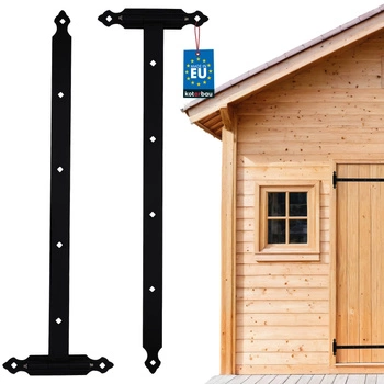 Pevný záves garážovej brány s guľovým ložiskom 845 mm - 2 ks.