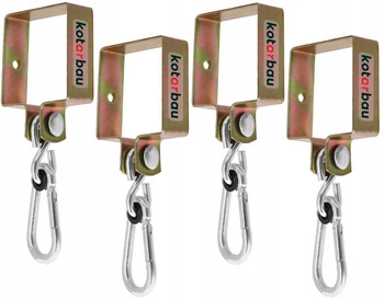 Karabínka s háčikom 90 - 4 ks.