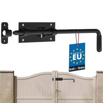 Garážová brána čierna dverová skrutka 400 mm