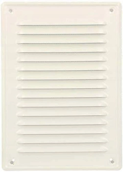 Komínová vetracia mriežka so sieťkou 230x165 biela