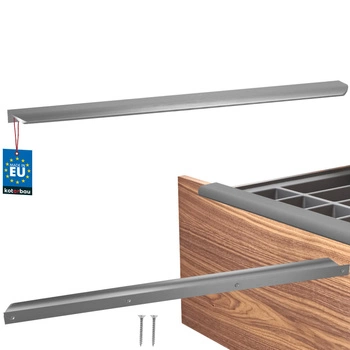 Úchyt nábytkový hliníkový strieborný 480/500 mm