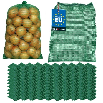 Raslové vrece so sťahovaním na cibuľu zemiaky 5 kg 35x50 cm sada 100 ks.