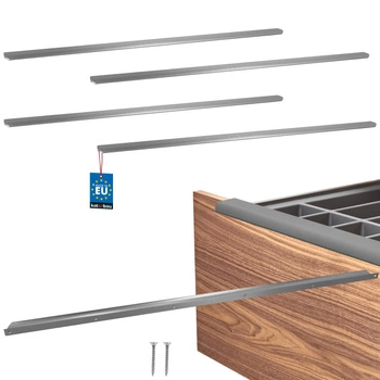 Úchyt nábytkový hliníkový strieborný 980/1000 mm sada 4 ks.