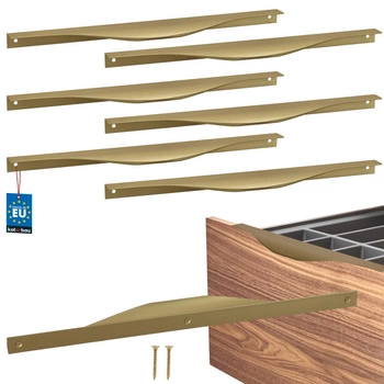 Úchyt nábytkový hliníkový zlatý mat 320/340 mm sada 6 ks.
