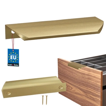 Úchyt nábytkový hliníkový zlatý mat 96/116 mm