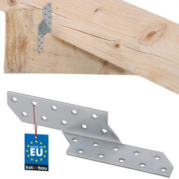 Tesársky spojovací prvok krokvový spojka ľavá 170x35 mm