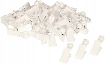 Stropné koľajnicové žabky PVC otočné sada 100 ks.