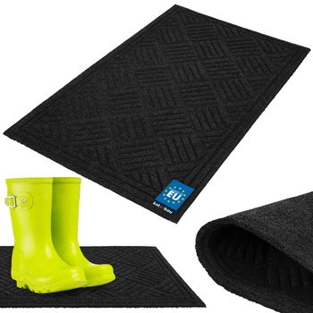 Rohožka na topánky protišmykový koberec sivá 45x75 cm