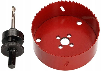 Bimetalová píla na diery 105 mm adaptér na frézovanie korunky