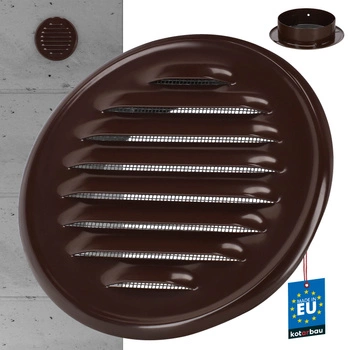 Vetracia mriežka z nehrdzavejúcej ocele s okrúhlymi okami fi 100 mm