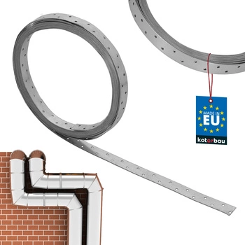 Montážna oceľová pozinkovaná perforovaná páska 25 x 1,5 mm 10 m