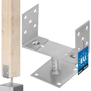 Základňa stĺpa priskrutkovaná u 0-200 mm kotevná pätka konzoly