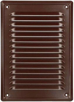 Komínová vetracia mriežka so sieťkou 230x165 hnedá